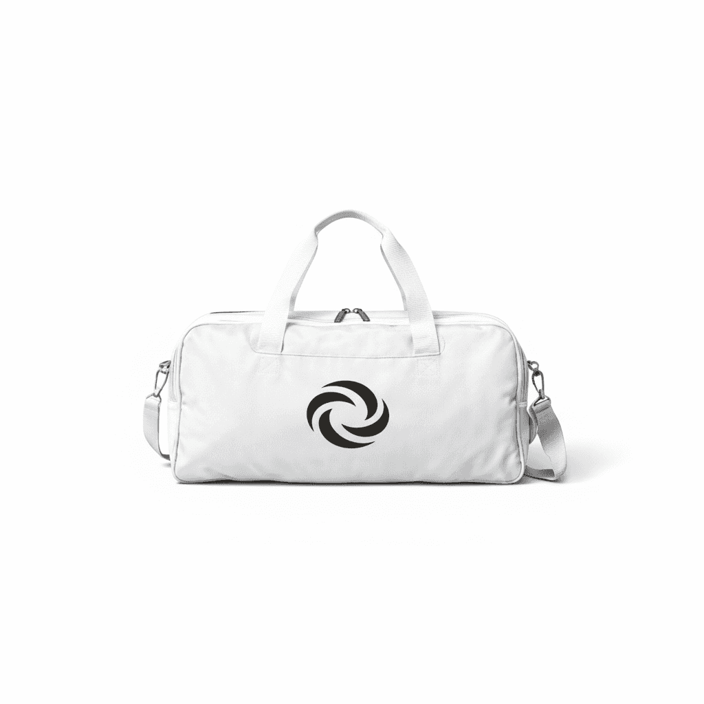 White Logo Tee
